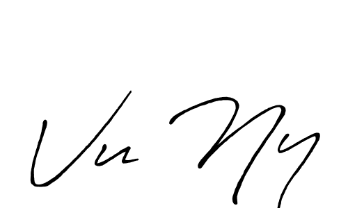 Also You can easily find your signature by using the search form. We will create Vu Ny name handwritten signature images for you free of cost using Antro_Vectra_Bolder sign style. Vu Ny signature style 7 images and pictures png