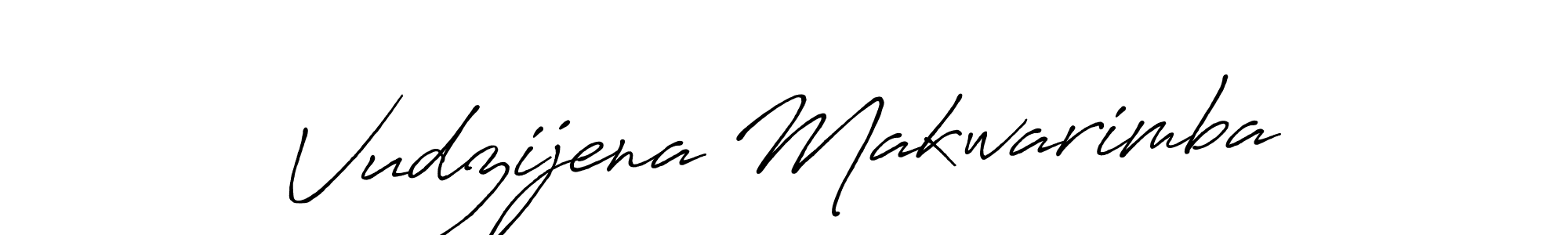 Design your own signature with our free online signature maker. With this signature software, you can create a handwritten (Antro_Vectra_Bolder) signature for name Vudzijena Makwarimba. Vudzijena Makwarimba signature style 7 images and pictures png