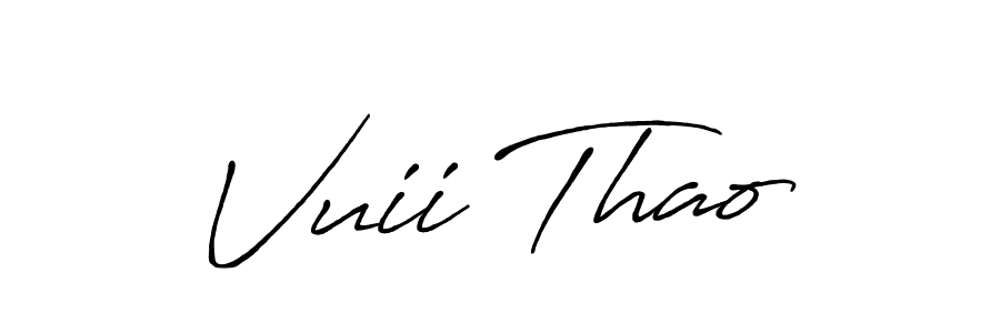 See photos of Vuii Thao official signature by Spectra . Check more albums & portfolios. Read reviews & check more about Antro_Vectra_Bolder font. Vuii Thao signature style 7 images and pictures png