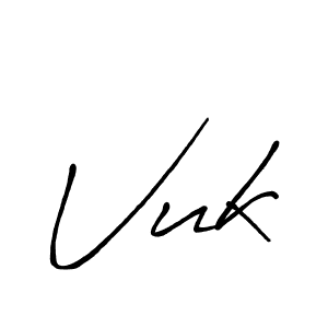 Make a beautiful signature design for name Vuk. Use this online signature maker to create a handwritten signature for free. Vuk signature style 7 images and pictures png