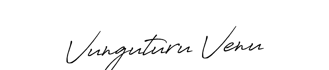 Also You can easily find your signature by using the search form. We will create Vunguturu Venu name handwritten signature images for you free of cost using Antro_Vectra_Bolder sign style. Vunguturu Venu signature style 7 images and pictures png
