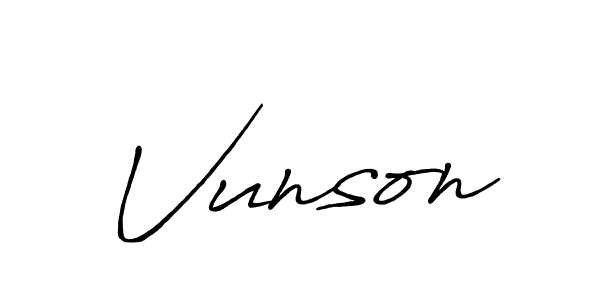 How to Draw Vunson signature style? Antro_Vectra_Bolder is a latest design signature styles for name Vunson. Vunson signature style 7 images and pictures png