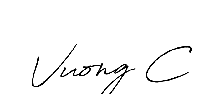 Vuong C stylish signature style. Best Handwritten Sign (Antro_Vectra_Bolder) for my name. Handwritten Signature Collection Ideas for my name Vuong C. Vuong C signature style 7 images and pictures png