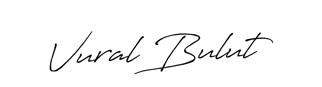 Design your own signature with our free online signature maker. With this signature software, you can create a handwritten (Antro_Vectra_Bolder) signature for name Vural Bulut. Vural Bulut signature style 7 images and pictures png