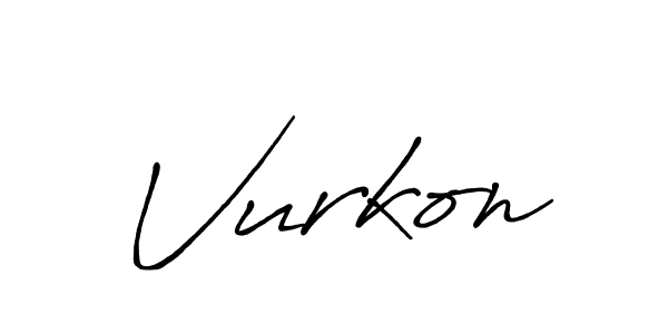 Design your own signature with our free online signature maker. With this signature software, you can create a handwritten (Antro_Vectra_Bolder) signature for name Vurkon. Vurkon signature style 7 images and pictures png