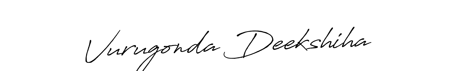 How to Draw Vurugonda Deekshiha signature style? Antro_Vectra_Bolder is a latest design signature styles for name Vurugonda Deekshiha. Vurugonda Deekshiha signature style 7 images and pictures png