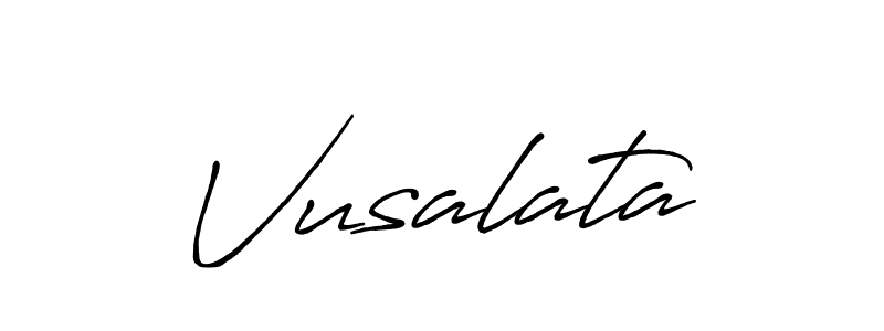 How to make Vusalata name signature. Use Antro_Vectra_Bolder style for creating short signs online. This is the latest handwritten sign. Vusalata signature style 7 images and pictures png