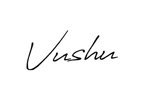 Make a beautiful signature design for name Vushu. With this signature (Antro_Vectra_Bolder) style, you can create a handwritten signature for free. Vushu signature style 7 images and pictures png