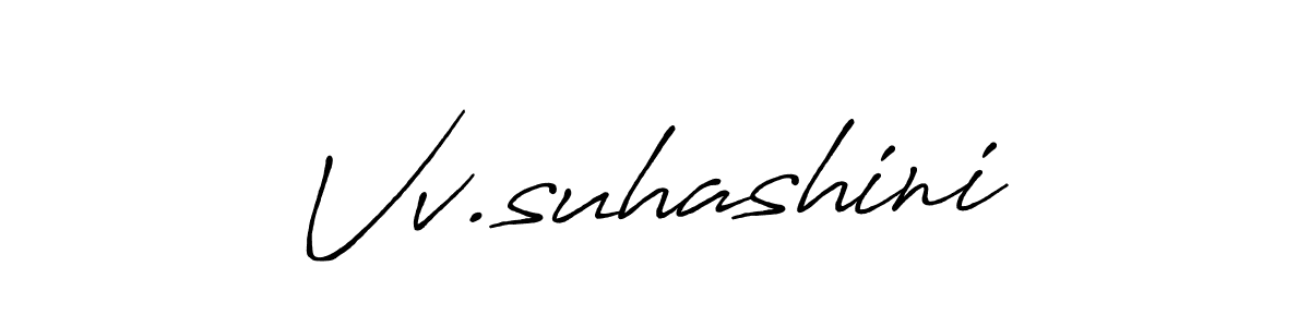 Also we have Vv.suhashini name is the best signature style. Create professional handwritten signature collection using Antro_Vectra_Bolder autograph style. Vv.suhashini signature style 7 images and pictures png