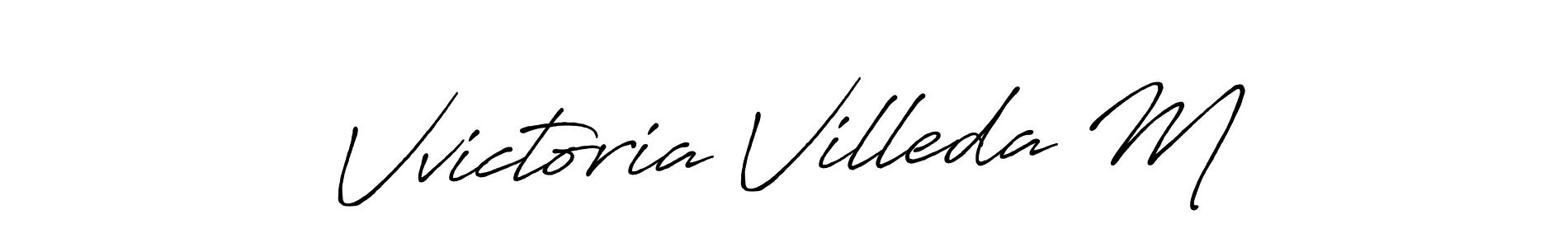 Make a short Vvictoria Villeda M signature style. Manage your documents anywhere anytime using Antro_Vectra_Bolder. Create and add eSignatures, submit forms, share and send files easily. Vvictoria Villeda M signature style 7 images and pictures png
