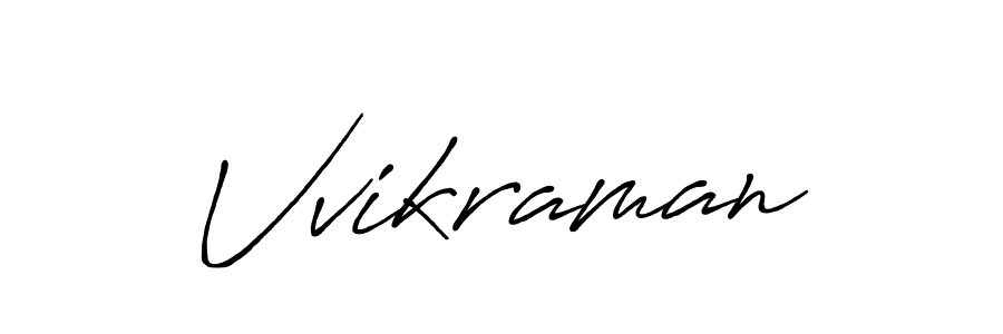 Also we have Vvikraman name is the best signature style. Create professional handwritten signature collection using Antro_Vectra_Bolder autograph style. Vvikraman signature style 7 images and pictures png