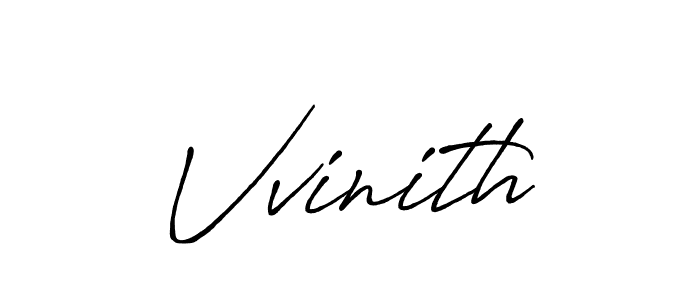 How to make Vvinith name signature. Use Antro_Vectra_Bolder style for creating short signs online. This is the latest handwritten sign. Vvinith signature style 7 images and pictures png