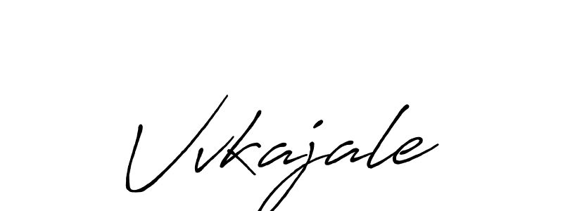 Make a beautiful signature design for name Vvkajale. With this signature (Antro_Vectra_Bolder) style, you can create a handwritten signature for free. Vvkajale signature style 7 images and pictures png