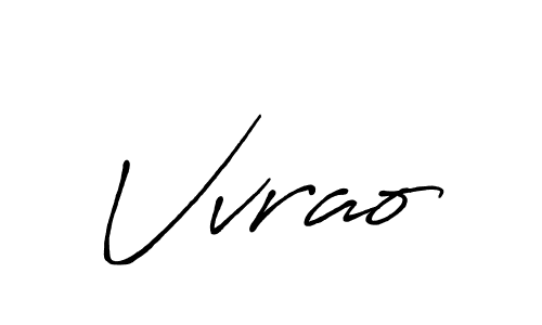 Vvrao stylish signature style. Best Handwritten Sign (Antro_Vectra_Bolder) for my name. Handwritten Signature Collection Ideas for my name Vvrao. Vvrao signature style 7 images and pictures png