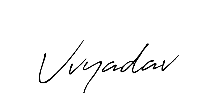 Vvyadav stylish signature style. Best Handwritten Sign (Antro_Vectra_Bolder) for my name. Handwritten Signature Collection Ideas for my name Vvyadav. Vvyadav signature style 7 images and pictures png