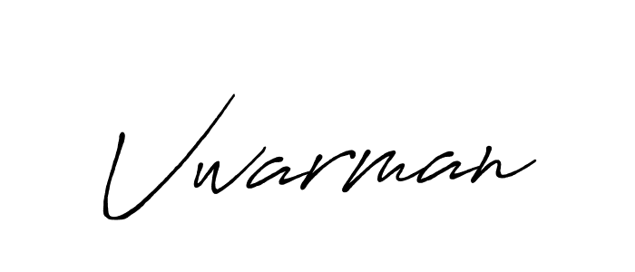 Create a beautiful signature design for name Vwarman. With this signature (Antro_Vectra_Bolder) fonts, you can make a handwritten signature for free. Vwarman signature style 7 images and pictures png