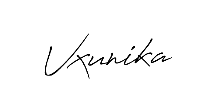 How to Draw Vxunika signature style? Antro_Vectra_Bolder is a latest design signature styles for name Vxunika. Vxunika signature style 7 images and pictures png