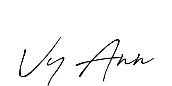 Also we have Vy Ann name is the best signature style. Create professional handwritten signature collection using Antro_Vectra_Bolder autograph style. Vy Ann signature style 7 images and pictures png