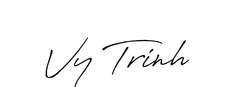 Similarly Antro_Vectra_Bolder is the best handwritten signature design. Signature creator online .You can use it as an online autograph creator for name Vy Trinh. Vy Trinh signature style 7 images and pictures png