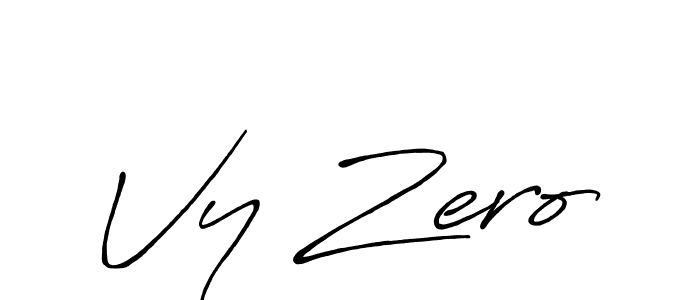 How to make Vy Zero signature? Antro_Vectra_Bolder is a professional autograph style. Create handwritten signature for Vy Zero name. Vy Zero signature style 7 images and pictures png