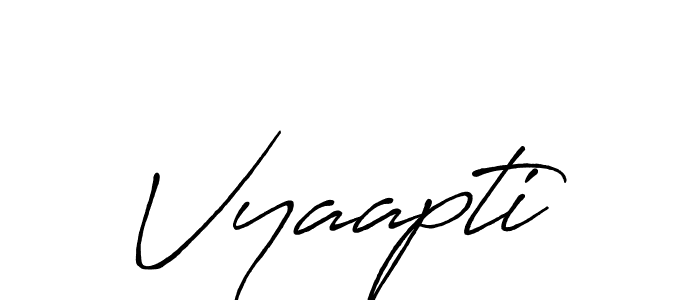 How to make Vyaapti signature? Antro_Vectra_Bolder is a professional autograph style. Create handwritten signature for Vyaapti name. Vyaapti signature style 7 images and pictures png