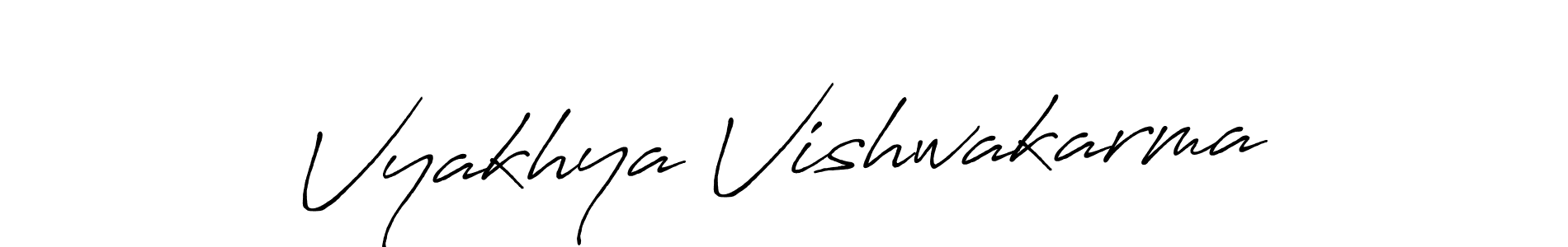Also You can easily find your signature by using the search form. We will create Vyakhya Vishwakarma name handwritten signature images for you free of cost using Antro_Vectra_Bolder sign style. Vyakhya Vishwakarma signature style 7 images and pictures png