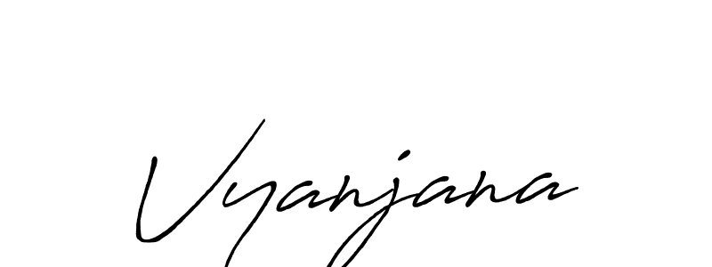 Also we have Vyanjana name is the best signature style. Create professional handwritten signature collection using Antro_Vectra_Bolder autograph style. Vyanjana signature style 7 images and pictures png