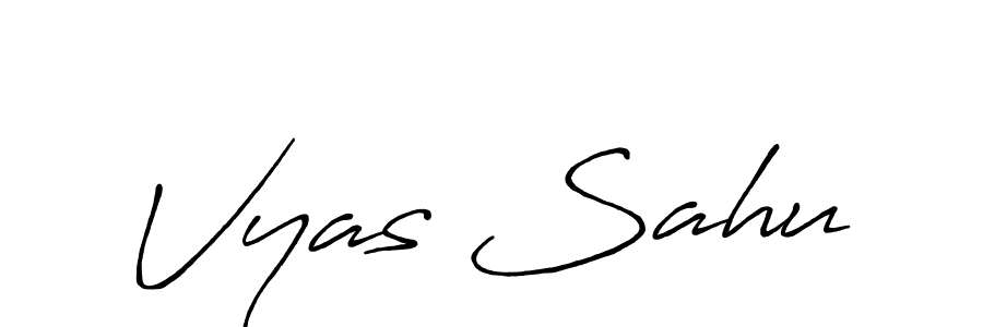 Also You can easily find your signature by using the search form. We will create Vyas Sahu name handwritten signature images for you free of cost using Antro_Vectra_Bolder sign style. Vyas Sahu signature style 7 images and pictures png