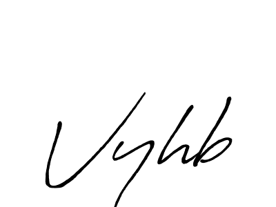 Similarly Antro_Vectra_Bolder is the best handwritten signature design. Signature creator online .You can use it as an online autograph creator for name Vyhb. Vyhb signature style 7 images and pictures png