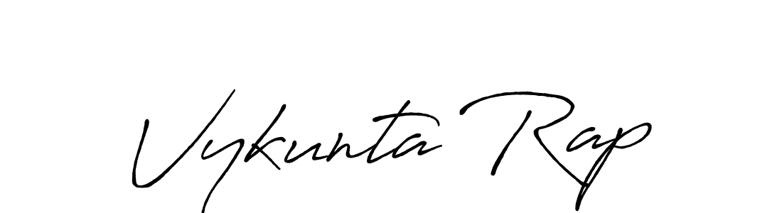 You should practise on your own different ways (Antro_Vectra_Bolder) to write your name (Vykunta Rap) in signature. don't let someone else do it for you. Vykunta Rap signature style 7 images and pictures png