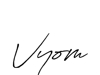 Make a short Vyom signature style. Manage your documents anywhere anytime using Antro_Vectra_Bolder. Create and add eSignatures, submit forms, share and send files easily. Vyom signature style 7 images and pictures png