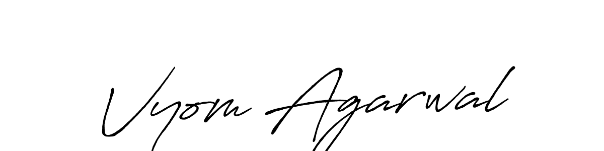Best and Professional Signature Style for Vyom Agarwal. Antro_Vectra_Bolder Best Signature Style Collection. Vyom Agarwal signature style 7 images and pictures png