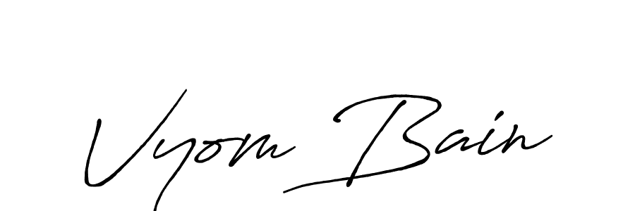 Best and Professional Signature Style for Vyom Bain. Antro_Vectra_Bolder Best Signature Style Collection. Vyom Bain signature style 7 images and pictures png