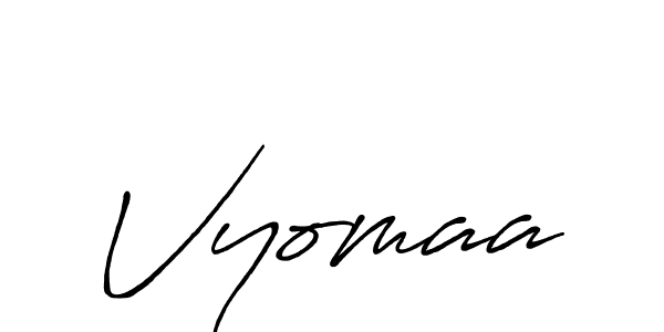 Antro_Vectra_Bolder is a professional signature style that is perfect for those who want to add a touch of class to their signature. It is also a great choice for those who want to make their signature more unique. Get Vyomaa name to fancy signature for free. Vyomaa signature style 7 images and pictures png