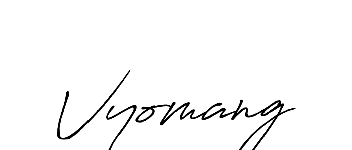Make a beautiful signature design for name Vyomang. Use this online signature maker to create a handwritten signature for free. Vyomang signature style 7 images and pictures png