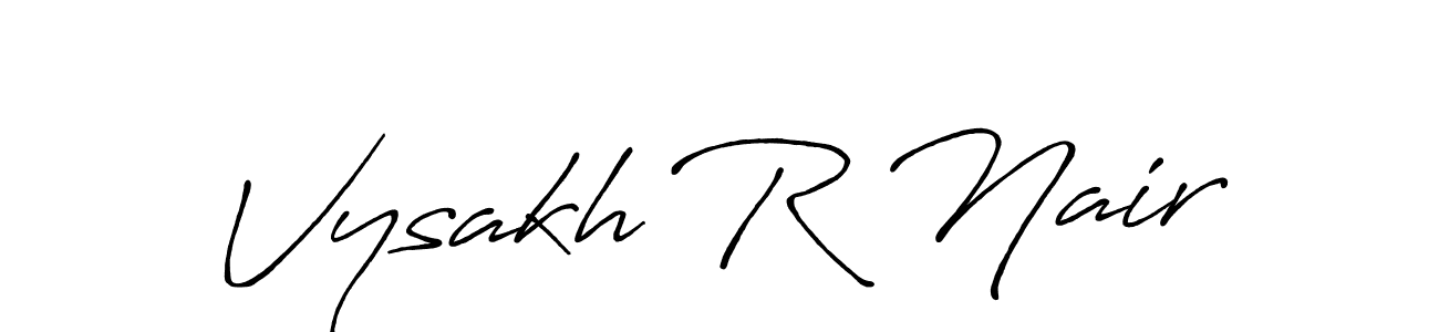 How to make Vysakh R Nair signature? Antro_Vectra_Bolder is a professional autograph style. Create handwritten signature for Vysakh R Nair name. Vysakh R Nair signature style 7 images and pictures png