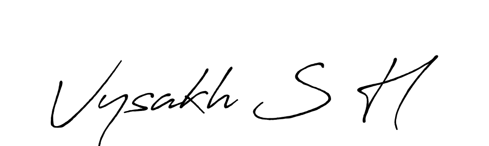 Here are the top 10 professional signature styles for the name Vysakh S H. These are the best autograph styles you can use for your name. Vysakh S H signature style 7 images and pictures png