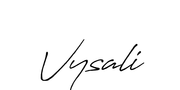 It looks lik you need a new signature style for name Vysali. Design unique handwritten (Antro_Vectra_Bolder) signature with our free signature maker in just a few clicks. Vysali signature style 7 images and pictures png