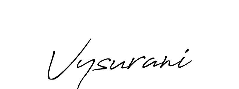 Similarly Antro_Vectra_Bolder is the best handwritten signature design. Signature creator online .You can use it as an online autograph creator for name Vysurani. Vysurani signature style 7 images and pictures png