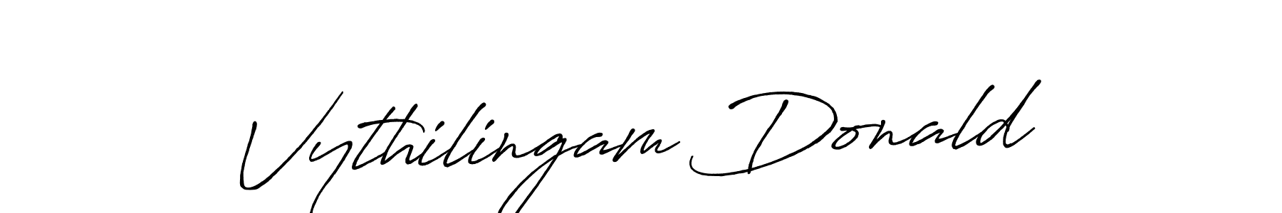 Antro_Vectra_Bolder is a professional signature style that is perfect for those who want to add a touch of class to their signature. It is also a great choice for those who want to make their signature more unique. Get Vythilingam Donald name to fancy signature for free. Vythilingam Donald signature style 7 images and pictures png