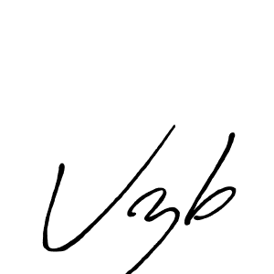 Best and Professional Signature Style for Vzb. Antro_Vectra_Bolder Best Signature Style Collection. Vzb signature style 7 images and pictures png