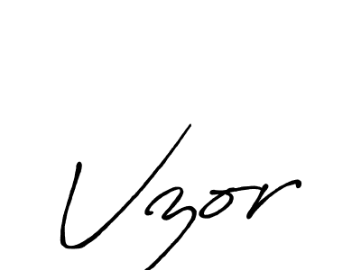You should practise on your own different ways (Antro_Vectra_Bolder) to write your name (Vzor) in signature. don't let someone else do it for you. Vzor signature style 7 images and pictures png