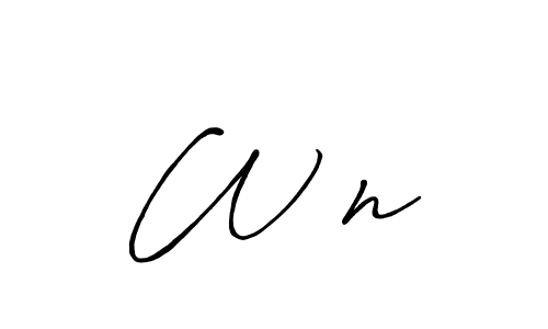 How to make W♡n signature? Antro_Vectra_Bolder is a professional autograph style. Create handwritten signature for W♡n name. W♡n signature style 7 images and pictures png