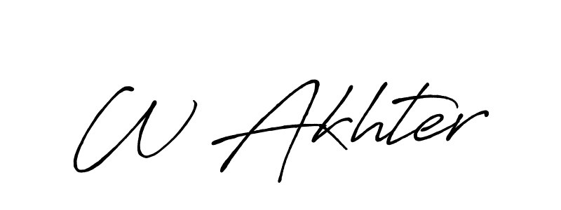 You can use this online signature creator to create a handwritten signature for the name W Akhter. This is the best online autograph maker. W Akhter signature style 7 images and pictures png