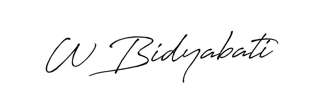 Also You can easily find your signature by using the search form. We will create W Bidyabati name handwritten signature images for you free of cost using Antro_Vectra_Bolder sign style. W Bidyabati signature style 7 images and pictures png