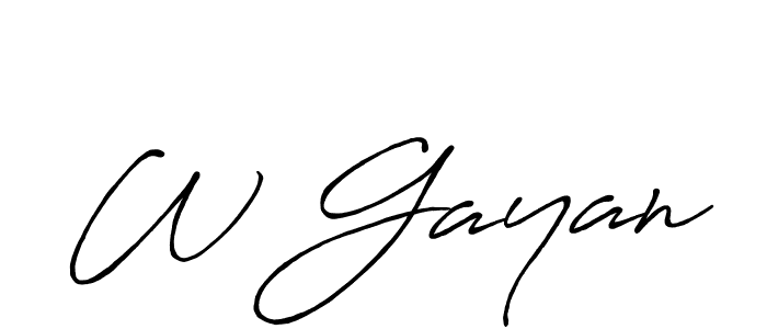 Similarly Antro_Vectra_Bolder is the best handwritten signature design. Signature creator online .You can use it as an online autograph creator for name W Gayan. W Gayan signature style 7 images and pictures png
