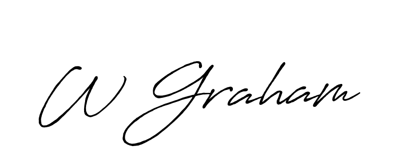 Best and Professional Signature Style for W Graham. Antro_Vectra_Bolder Best Signature Style Collection. W Graham signature style 7 images and pictures png