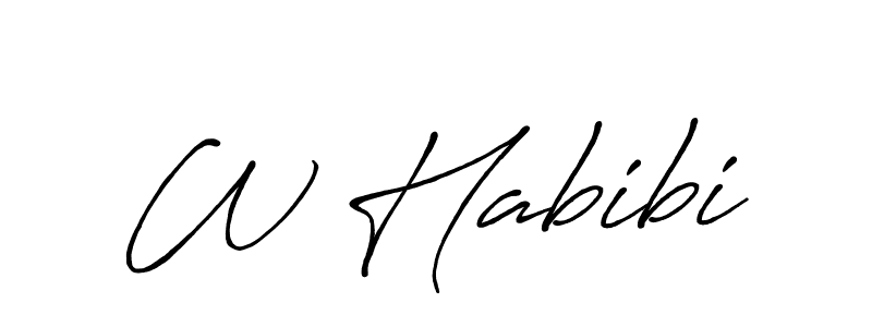 Once you've used our free online signature maker to create your best signature Antro_Vectra_Bolder style, it's time to enjoy all of the benefits that W Habibi name signing documents. W Habibi signature style 7 images and pictures png