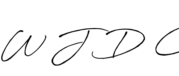 Antro_Vectra_Bolder is a professional signature style that is perfect for those who want to add a touch of class to their signature. It is also a great choice for those who want to make their signature more unique. Get W J D C name to fancy signature for free. W J D C signature style 7 images and pictures png
