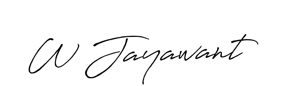 How to make W Jayawant signature? Antro_Vectra_Bolder is a professional autograph style. Create handwritten signature for W Jayawant name. W Jayawant signature style 7 images and pictures png